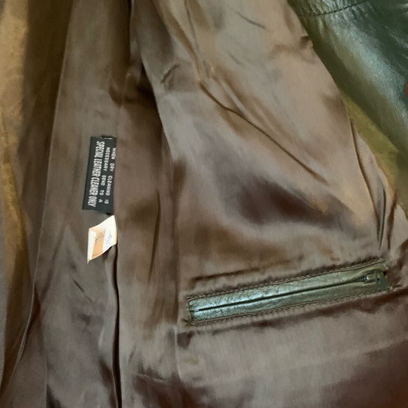 Vintage Pelle Studio Women’s Leather Jacket Button Up - Picture 4 of 6